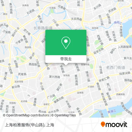 上海柏雅服饰(华山路)地图