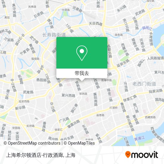 上海希尔顿酒店-行政酒廊地图