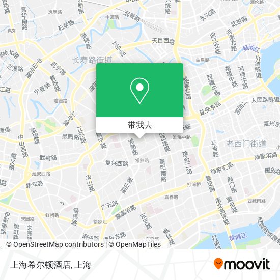 上海希尔顿酒店地图