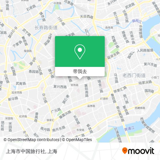 上海市中国旅行社地图