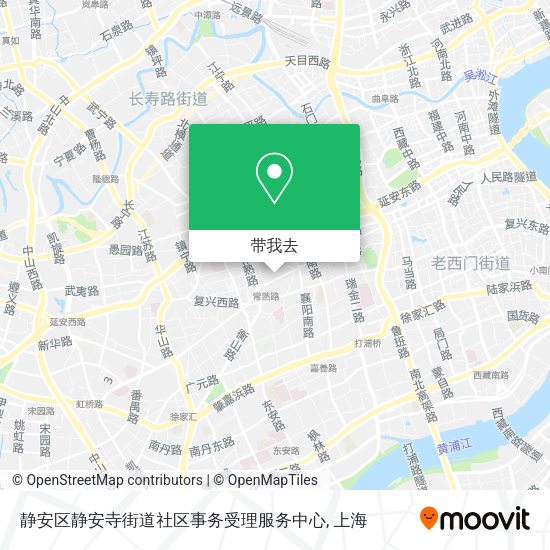 静安区静安寺街道社区事务受理服务中心地图