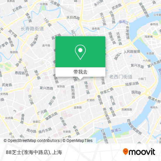 88芝士(淮海中路店)地图