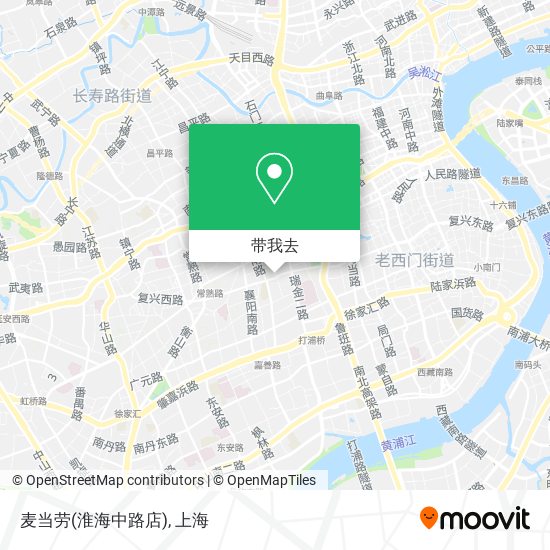 麦当劳(淮海中路店)地图