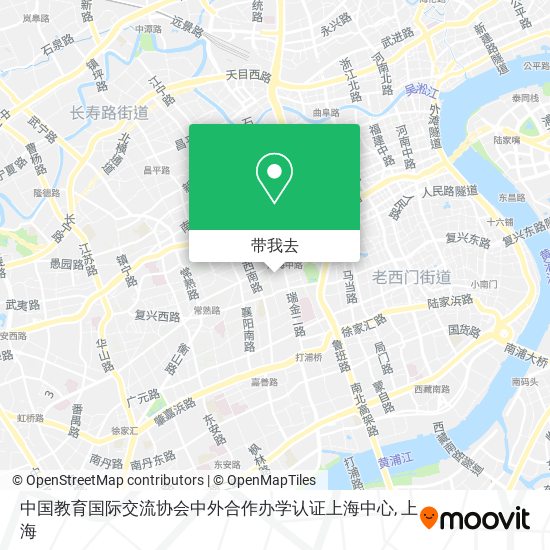 中国教育国际交流协会中外合作办学认证上海中心地图