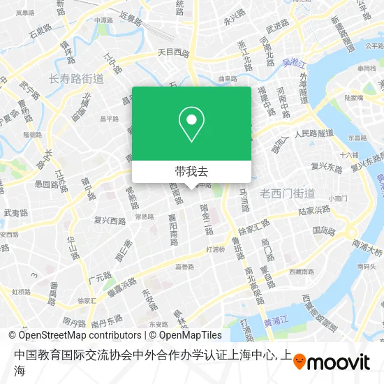 中国教育国际交流协会中外合作办学认证上海中心地图