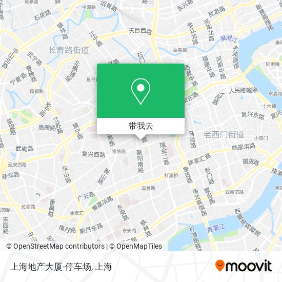 上海地产大厦-停车场地图