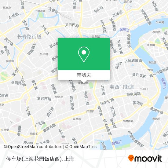 停车场(上海花园饭店西)地图