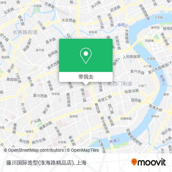 藤川国际造型(淮海路精品店)地图