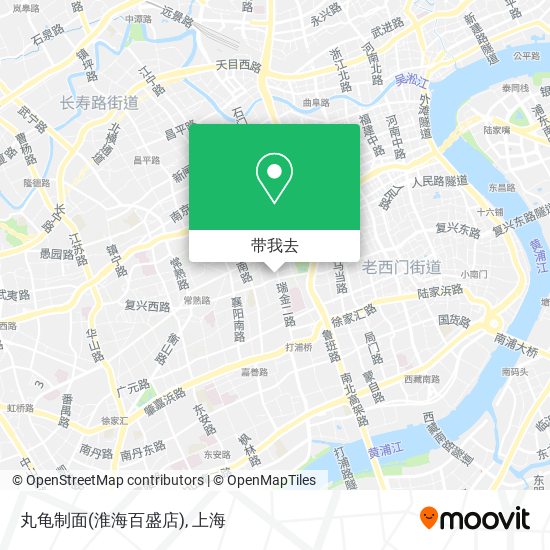 丸龟制面(淮海百盛店)地图