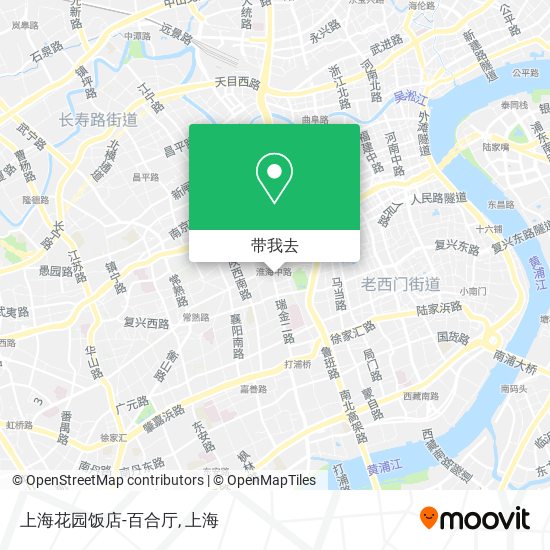 上海花园饭店-百合厅地图