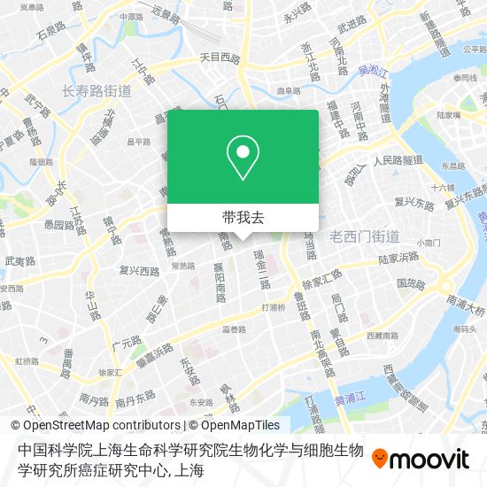 中国科学院上海生命科学研究院生物化学与细胞生物学研究所癌症研究中心地图