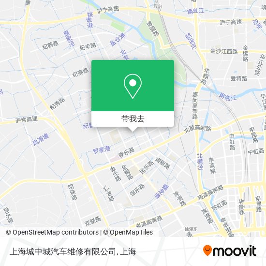 上海城中城汽车维修有限公司地图
