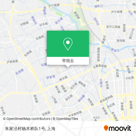 朱家泾村杨木桥队1号地图