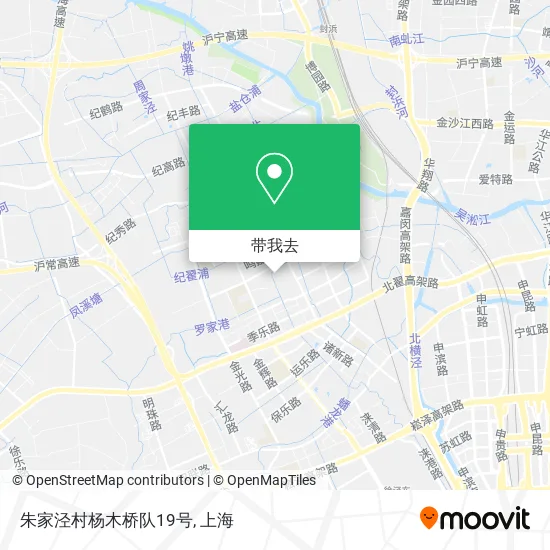 朱家泾村杨木桥队19号地图