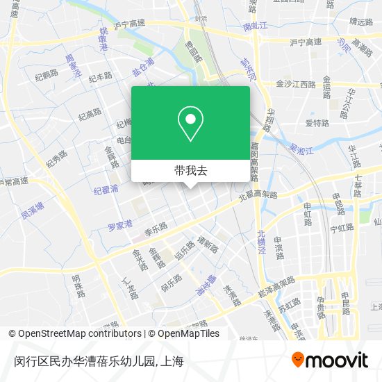 闵行区民办华漕蓓乐幼儿园地图