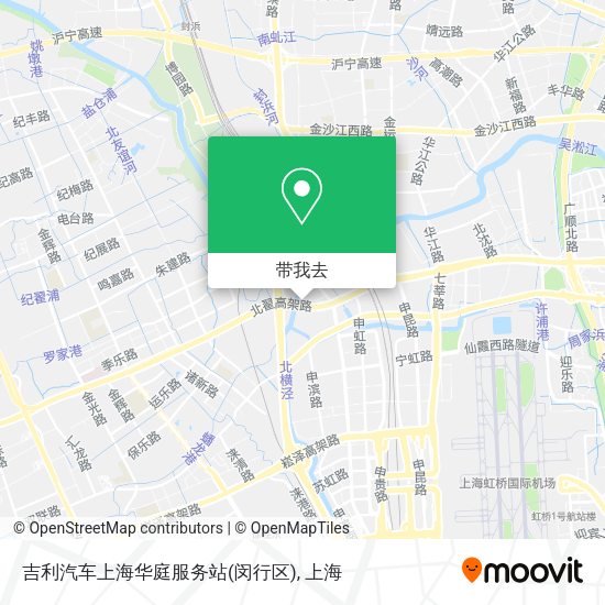 吉利汽车上海华庭服务站(闵行区)地图