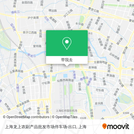 上海龙上农副产品批发市场停车场-出口地图