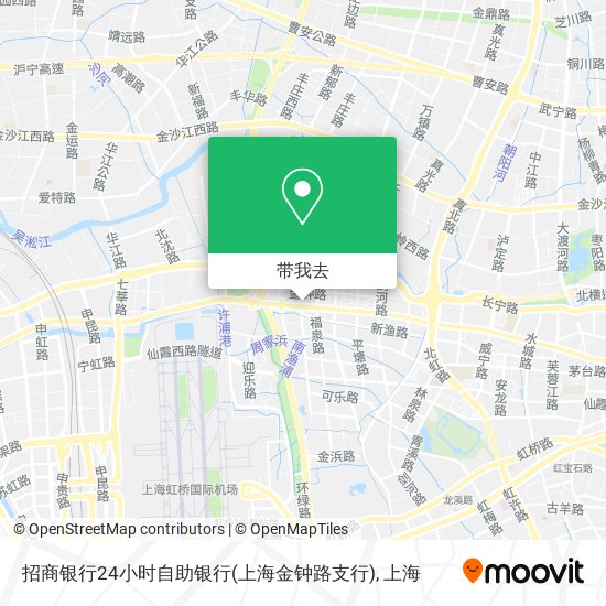 招商银行24小时自助银行(上海金钟路支行)地图