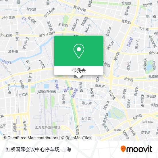 虹桥国际会议中心停车场地图