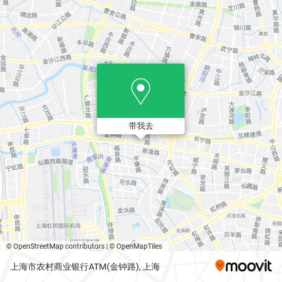 上海市农村商业银行ATM(金钟路)地图
