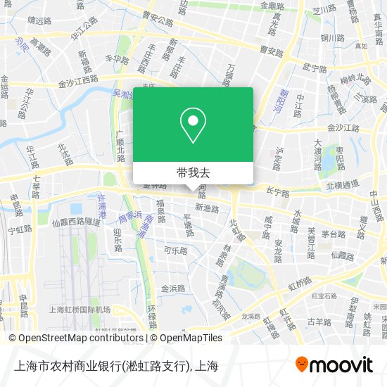 上海市农村商业银行(淞虹路支行)地图
