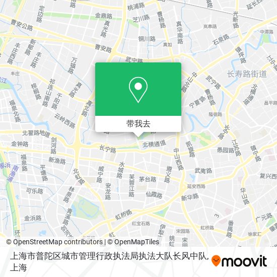 上海市普陀区城市管理行政执法局执法大队长风中队地图