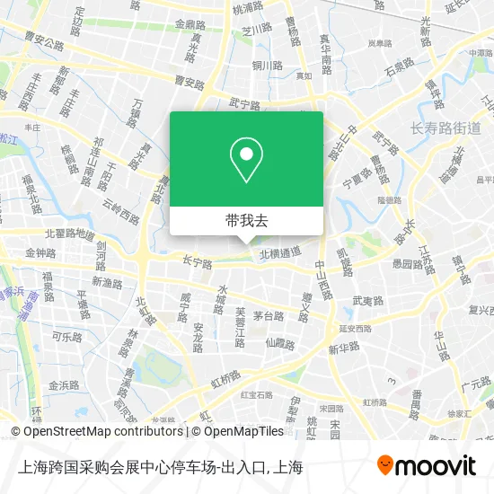 上海跨国采购会展中心停车场-出入口地图