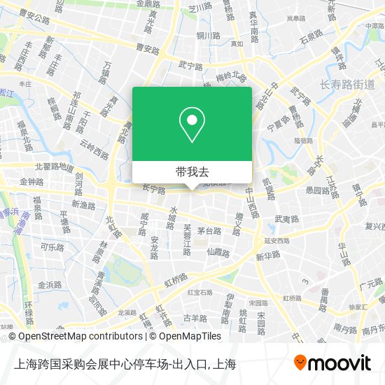 上海跨国采购会展中心停车场-出入口地图