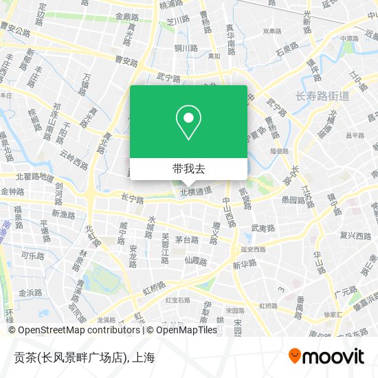 贡茶(长风景畔广场店)地图