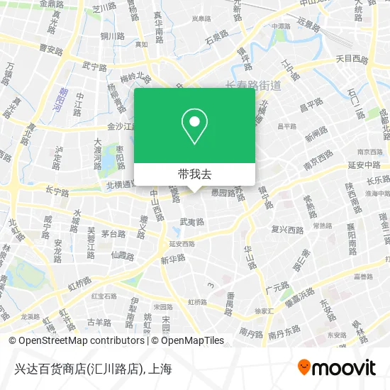 兴达百货商店(汇川路店)地图