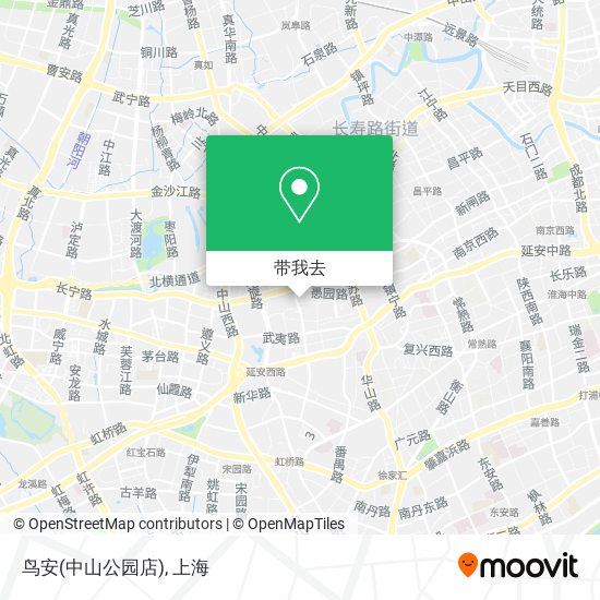 鸟安(中山公园店)地图