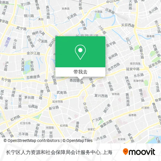 长宁区人力资源和社会保障局会计服务中心地图