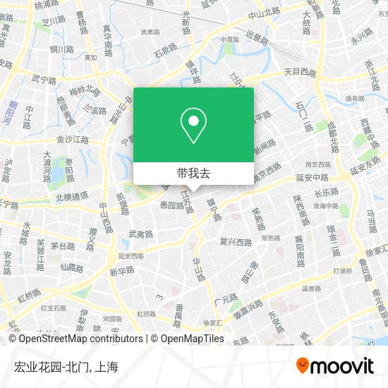 宏业花园-北门地图