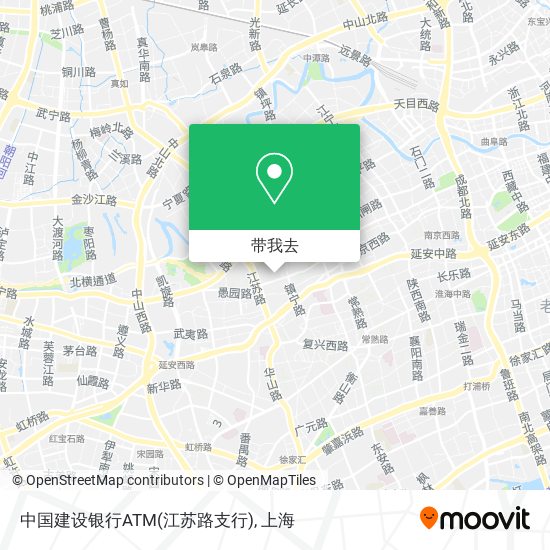 中国建设银行ATM(江苏路支行)地图