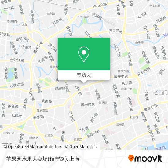 苹果园水果大卖场(镇宁路)地图