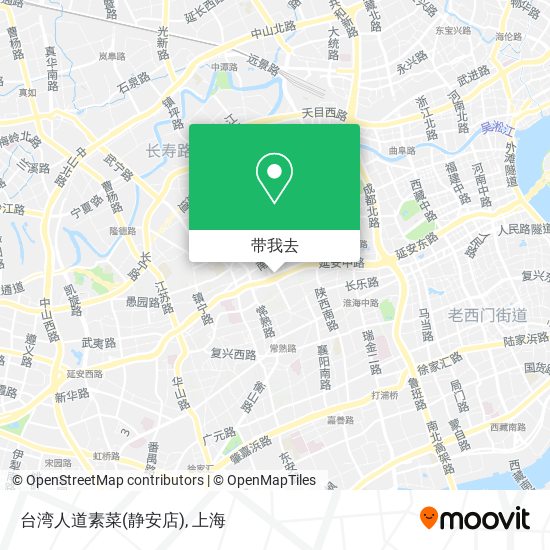 台湾人道素菜(静安店)地图