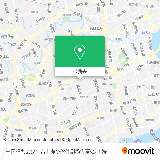 中国福利会少年宫上海小伙伴剧场售票处地图