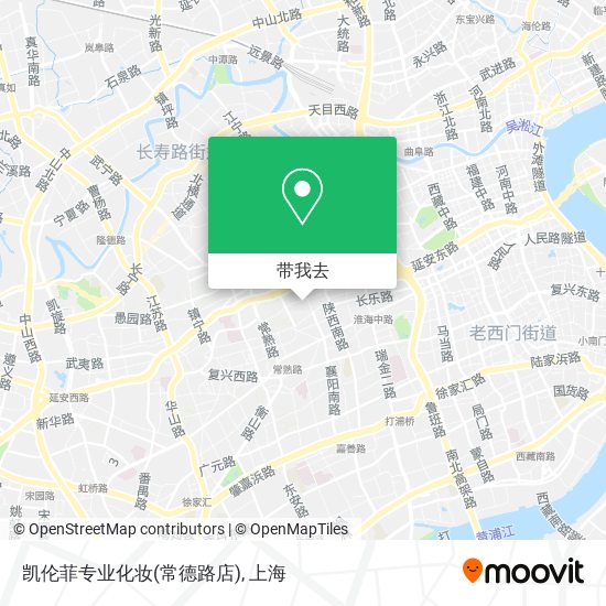凯伦菲专业化妆(常德路店)地图