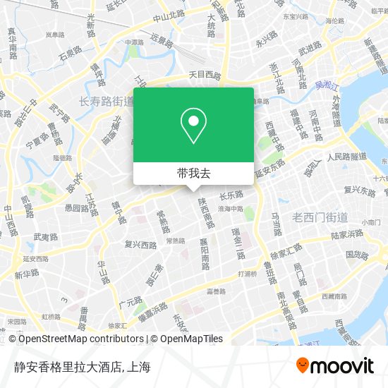 静安香格里拉大酒店地图