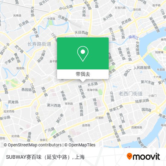 SUBWAY赛百味（延安中路）地图