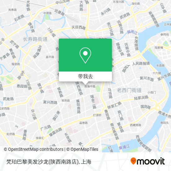 梵珀巴黎美发沙龙(陕西南路店)地图