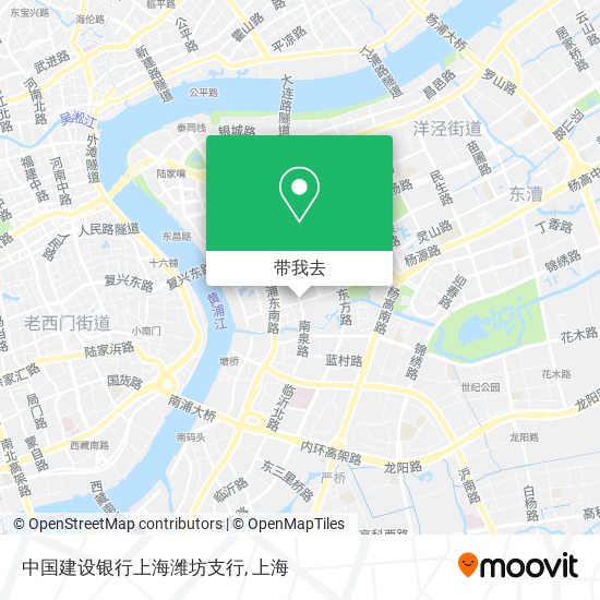 中国建设银行上海潍坊支行地图