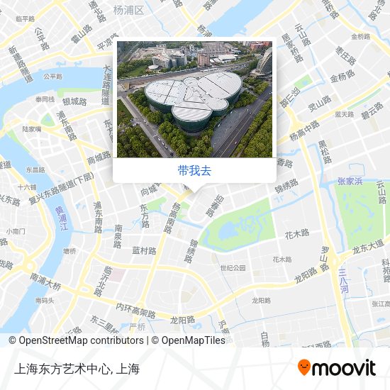 上海东方艺术中心地图