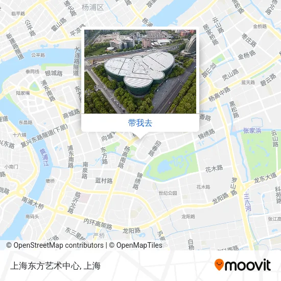 上海东方艺术中心地图