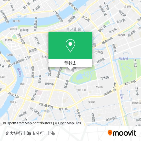 光大银行上海市分行地图