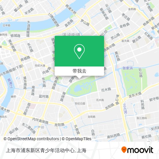上海市浦东新区青少年活动中心地图