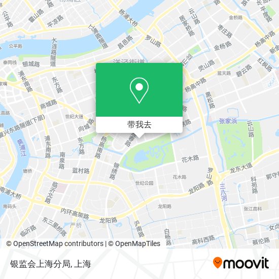 银监会上海分局地图