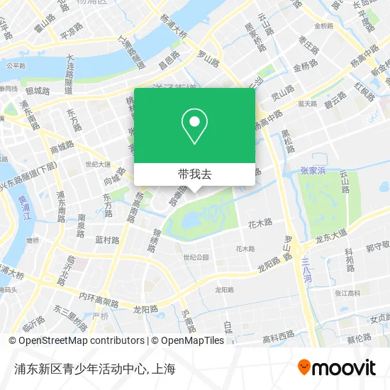 浦东新区青少年活动中心地图