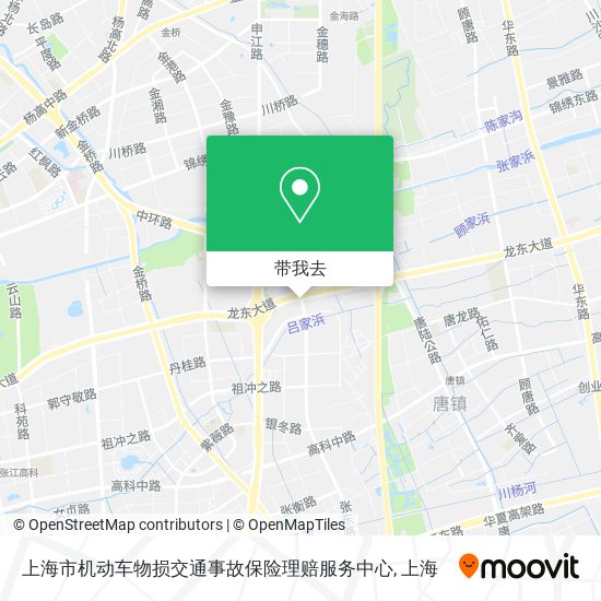 上海市机动车物损交通事故保险理赔服务中心地图