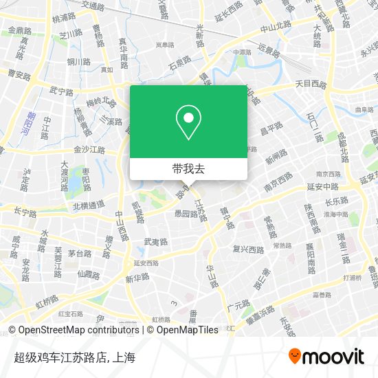 超级鸡车江苏路店地图